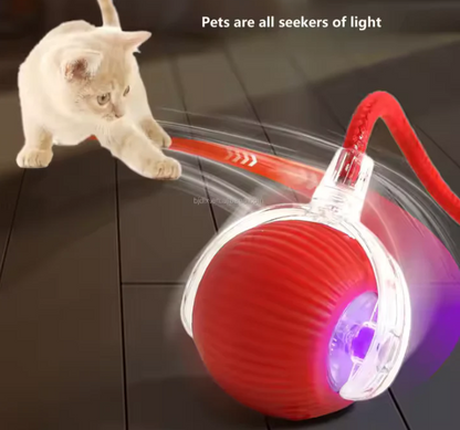 🐾 Speedy Tail 2.0 - Interactive Electric Rolling Ball Original with Teasing Tail – Smart Cat&dog Toy for Indoor & Outdoor Fun 🎉🐱